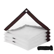 1pc Clear Waterproof Tarp 1x4m Transparent PVC Heavy Duty Rainproof Cover for Patio Balcony Greenhouse