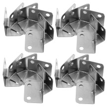 50pcs L Brackets for Wood, Heavy Duty Metal Corner Braces, 90 Degree Furniture Connectors
