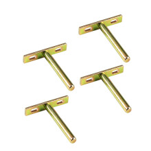 4pcs Heavy Duty Floating Shelf Brackets Hidden Shelf Supports for Behind Door Storage