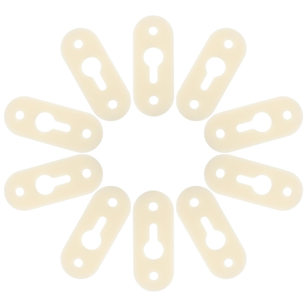 10Pcs Plastic Corner Brackets With Keyhole Hangers, Heavy Duty Shelf Brackets For Mirrors And Frames 9330225403135