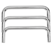 Modern U Shaped Sliding Door Handle Set with Reinforced Base and Smooth Grip for Wooden Steel Doors