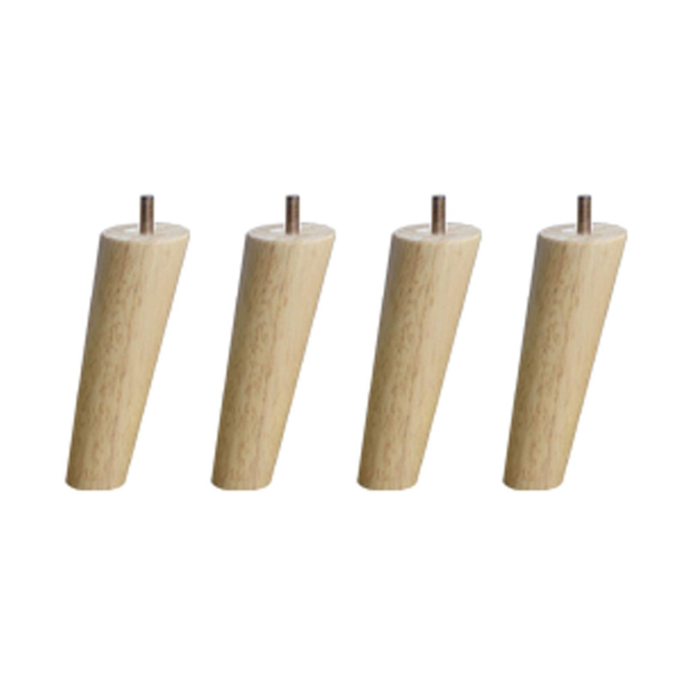 Solid Oak Wood Furniture Legs 4Pcs 20Cm Heavyduty Load Bearing Mid Century Modern Sofa Legs With M8 Thread 9330225403227