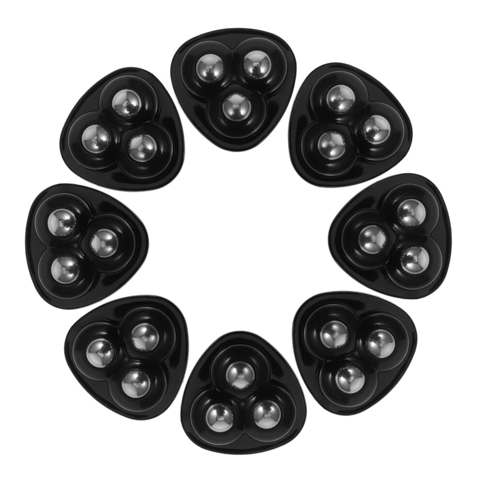 8Pcs Self Adhesive Caster Wheels For Furniture And Garbage Bin, Smooth Rolling Durable Design 9073542072881
