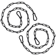 2Pcs Stainless Steel Gate Chain Lock 100cm Heavy Duty Outdoor Fence Lock with Quick Release Buckles