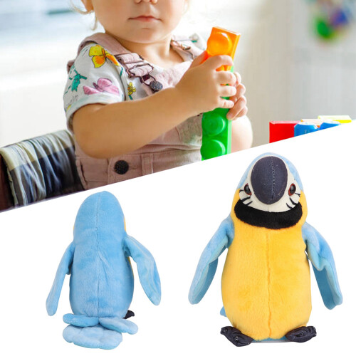 Parrot Plush Talking Toy 3AAA 2091 cm Blue