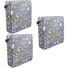 (32x32cmx3pcs, Bluex2pcs) 3 pcs Children Pad Table Detachable for Lift Booster Seat Baby Heightening Dining Cushion Chair Kids Increasing