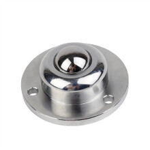 Heavy Duty Ball Caster Wheel with Precision Universal Bearings, Round Flange 3 Hole, IA‑38, 1Pc