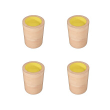 4 Pack Solid Wood Furniture Risers 10cm Height Boost HeavyDuty Pine Legs for Bed Sofa Table
