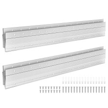 French Cleat Picture Hanger 30 Inch Aluminum Z Clip Set Heavy Duty Interlocking Wall Mount for Mirrors and Frames
