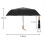 Windproof Travel Umbrella Automatic Open Close with Solid Wood Handle Compact Folding Business Blue 4