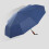 Windproof Travel Umbrella Automatic Open Close with Solid Wood Handle Compact Folding Business Blue 5