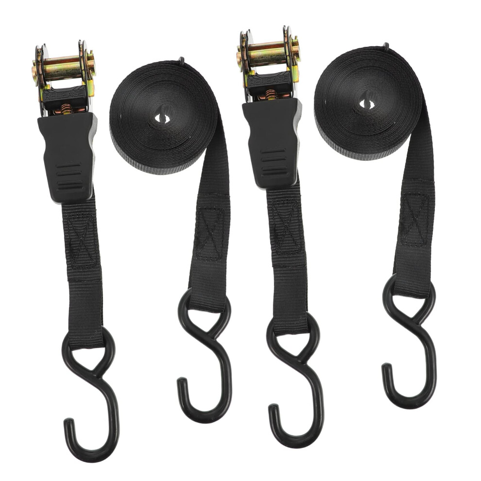 Ratchet Tie Down Straps For Car Luggage And Motorcycle Cargo, Heavy Duty Easy Tightening System 9330225403869