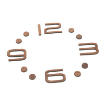 Wooden Clock Numbers Kit Arabic Numerals for DIY Projects, Durable Wooden Construction, Easy Installation