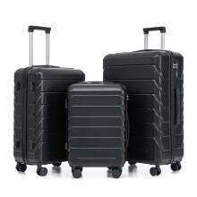 3 Piece Luggage Sets with TSA Secure Lock, Lightweight ABS PC Hard Shell Suitcase Set 20 24 28 Inch