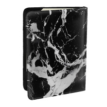 RFID Passport Holder with RFID Blocking Security, Vintage Marble Print, Slim Travel Wallet Organizer