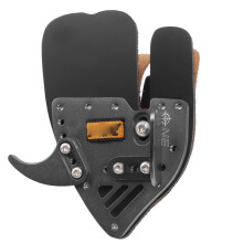 Archery Finger Tab Size S Black Grey Leather