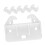 6pcs Plastic Center Mount Drawer Guide Brackets for Smooth Alignment and Stable Cabinet Slides White 1