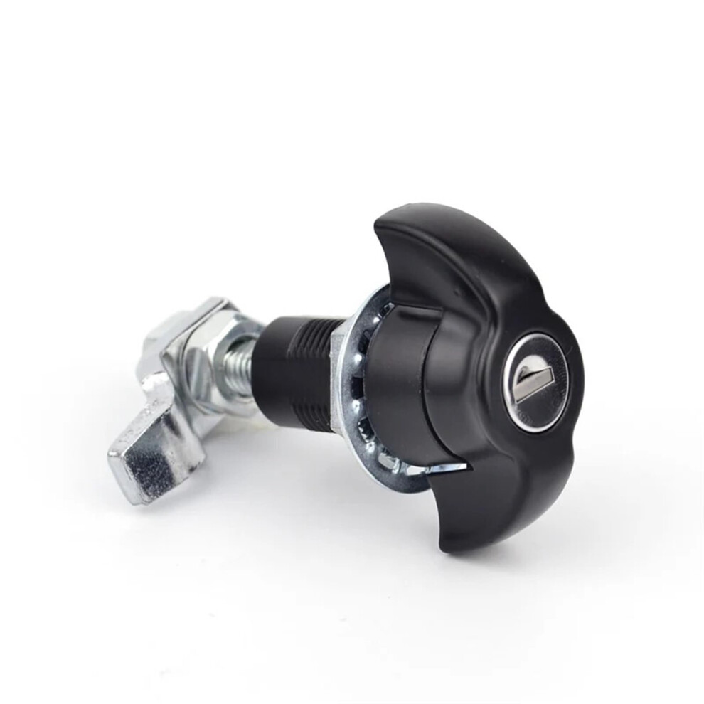Ms3097 Cabinet Cam Lock Retractable Flat Bolt Telescopic Door Lock Matt Black For Equipment Box 9351714551892