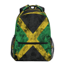 Jamaican Flag Kids Backpack 16 Inch School Bag with Padded Straps Lightweight Durable Design