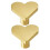 Heart Shaped Brass Cabinet Knobs Gold Drawer Pulls for Dresser Kitchen Wardrobe, Elegant Durable Design 1