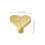 Heart Shaped Brass Cabinet Knobs Gold Drawer Pulls for Dresser Kitchen Wardrobe, Elegant Durable Design 3