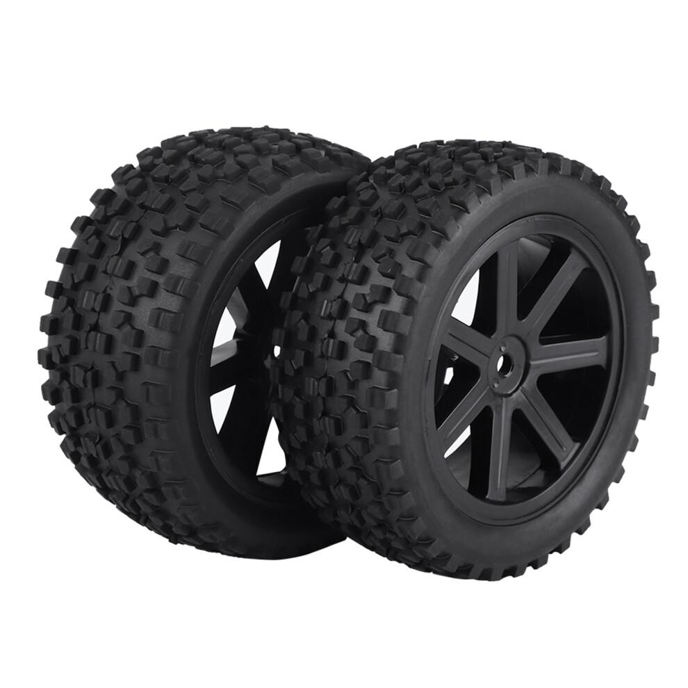 Rubber Tire Wheel 1/10 For Rc Truck Zd Racing Buggy Crawler Car Black 8771393717913