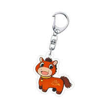 20Pcs Horse Figure Acrylic Keychain For Handbag Bag-smil horse