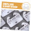 6pcs Plastic Center Mount Drawer Guide Brackets for Smooth Alignment and Stable Cabinet Slides White 4