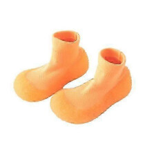 (32-33, orange) Toddler Barefoot Sock Shoes, Minimalist Non-Slip Water Shoes for Kids Boys and Girls zZ