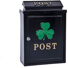 Rustproof Wall Mounted Mailbox, Vintage Aluminum Lockable Post Box for Secure Outdoor Letters