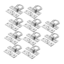 10pcs Vintage Jewelry Box Latch Zinc Alloy Cabinet Latch Durable Hasp Lock for Small Boxes