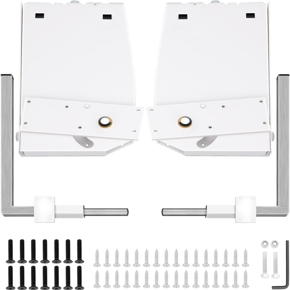 White Murphy Bed Mechanism Heavy Duty Wall Bed Hardware Kit With Adjustable Spring Tension And Easy Operation, Vertical
