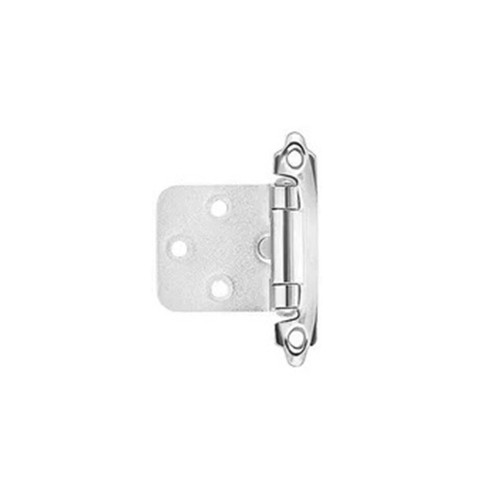 10 Pack Self Closing Cabinet Hinges Nickel Finish, Heavy Duty Flat Overlay Door Hinges For Cabinets 9771547926979