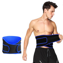 Waist Trainer Belt for Men and Women, Adjustable Back Support Brace with Breathable Neoprene and Anti‑Slip Fit, Blue