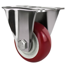 5 Inch 304 Stainless Steel Casters Heavy Duty Swivel Wheels for Tool Cart Trolley, Low Noise Rolling