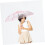 Travel Umbrella Windproof UV Protection Compact Folding Design with Cherry Blossom Pattern 5