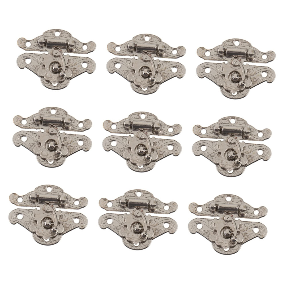 10Pcs Vintage Jewelry Box Latch Antique Cabinet Hasp Durable Zinc Alloy Clasp For Wooden Chest Restoration 9073542073970