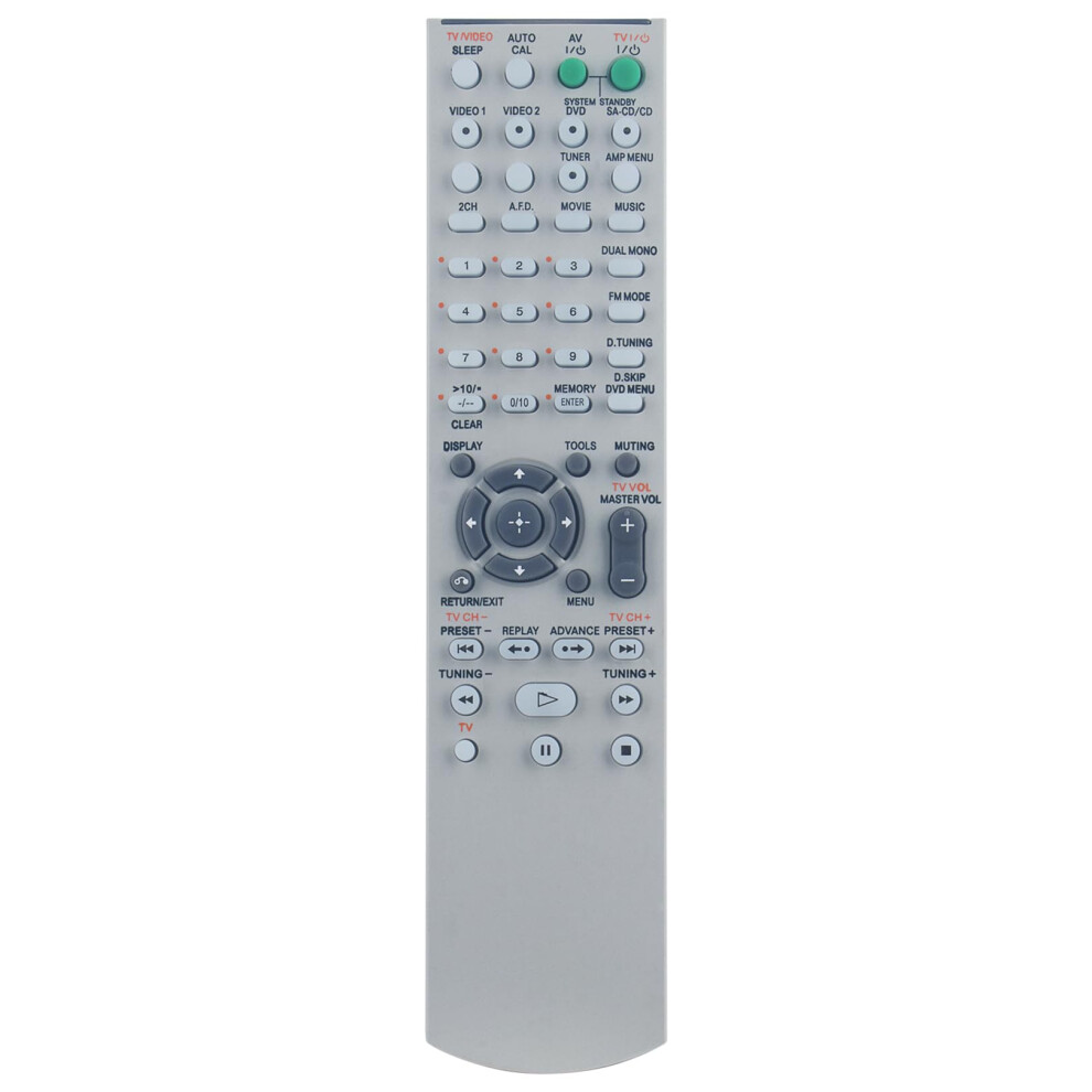Remote Control Rmaau006 Replacement For Sony Home Theater Htddw780 Htsf1000 No Programming Required 9330225404545