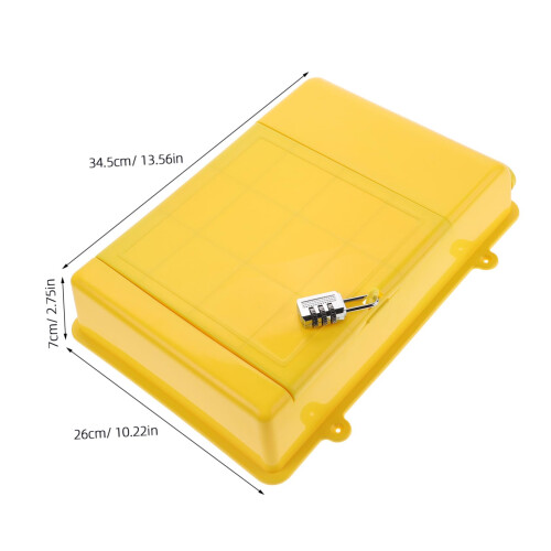 Locking Wall Mount Mailbox with Resettable Password Lock, Secure Suggestion and Ballot Box for Office 1