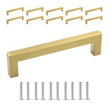 10 Pack Gold Cabinet Handles 64mm Stainless Steel Cupboard Door Pulls Rust‑Resistant Elegant Design