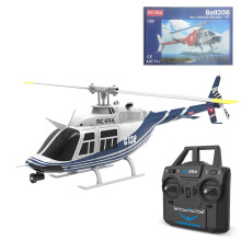 RC Helicopter 1/33 Scale 6 Channel Flybarless Model with Altitude Hold and Stable 6G Flight System