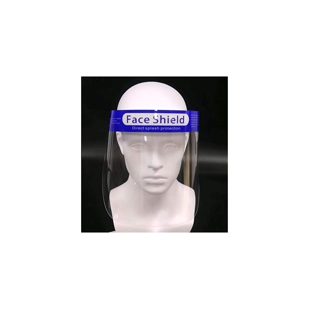 Pack Of 2 Reusable Protective Face Shield, Antifog Clear Full Face Coverage With Comfort Foam And Adjustable Band 9771547927259