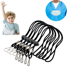 Adjustable Mask Lanyard and Face Mask Strap Extender for Adults and Kids, Lightweight Neck Holder with Clips (5)