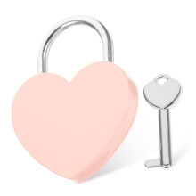Heart Padlock with Key for Diary Jewelry Box Handbag, Small Heart Lock for Couples Travel