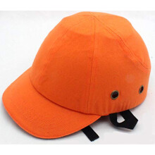 Lightweight Baseball Bump Cap Hard Hat with Reflective Strip, Ventilated ABS Shell and Foam Padding (Orange)