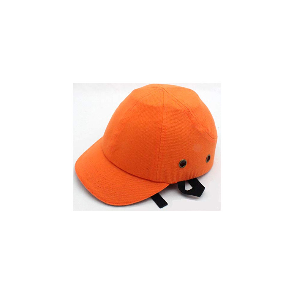 Lightweight Baseball Bump Cap Hard Hat With Reflective Strip, Ventilated Abs Shell And Foam Padding (Orange) 9771547927396