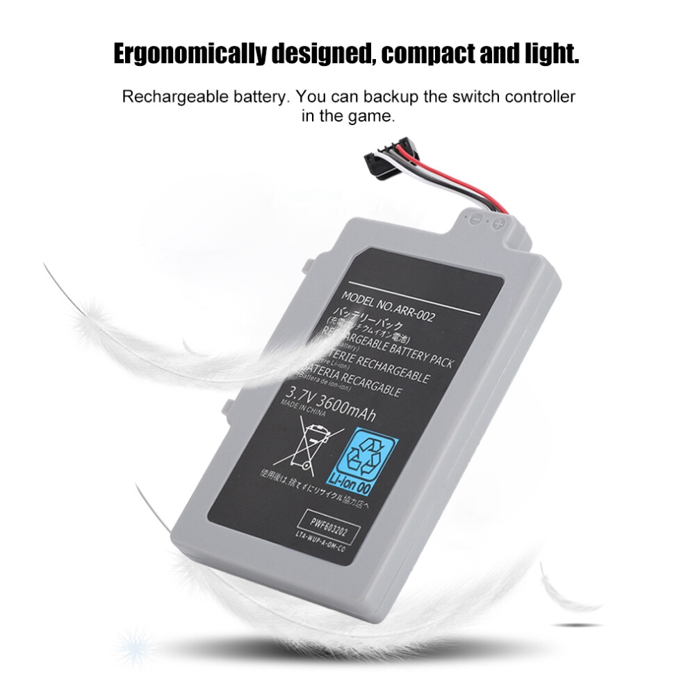 3.7V 3600Mah Battery 9.25.81Cm Wiiu Black 7891393719135