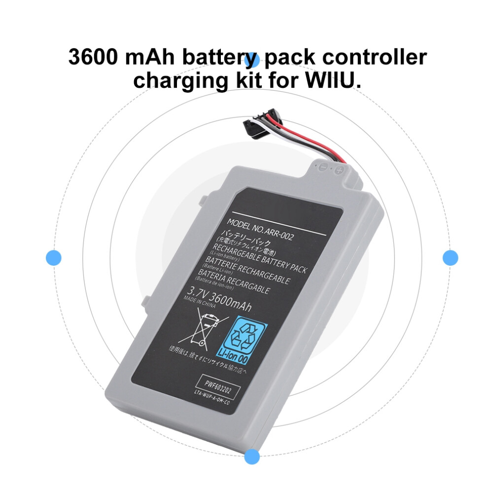 3600Mah Wiiu Controller Backup Battery 7340572258786