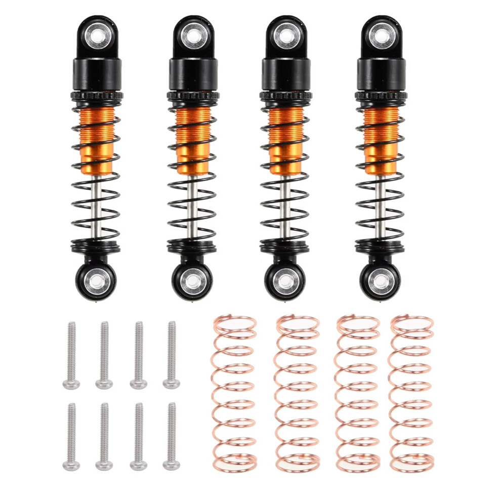 32Mm Metal Oil Shock Absorber Set For Scx24 1/24 Rc Crawler Car, Durable Upgrade Parts With Spare Springs 9073542074694