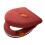 Soft Fiber Toilet Seat Protector Convenient Handle Design-Red 1
